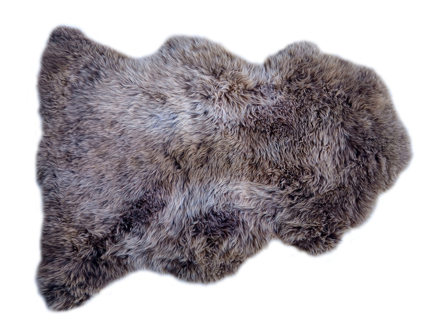 Long Wool New Zealand Natural Brown Rug