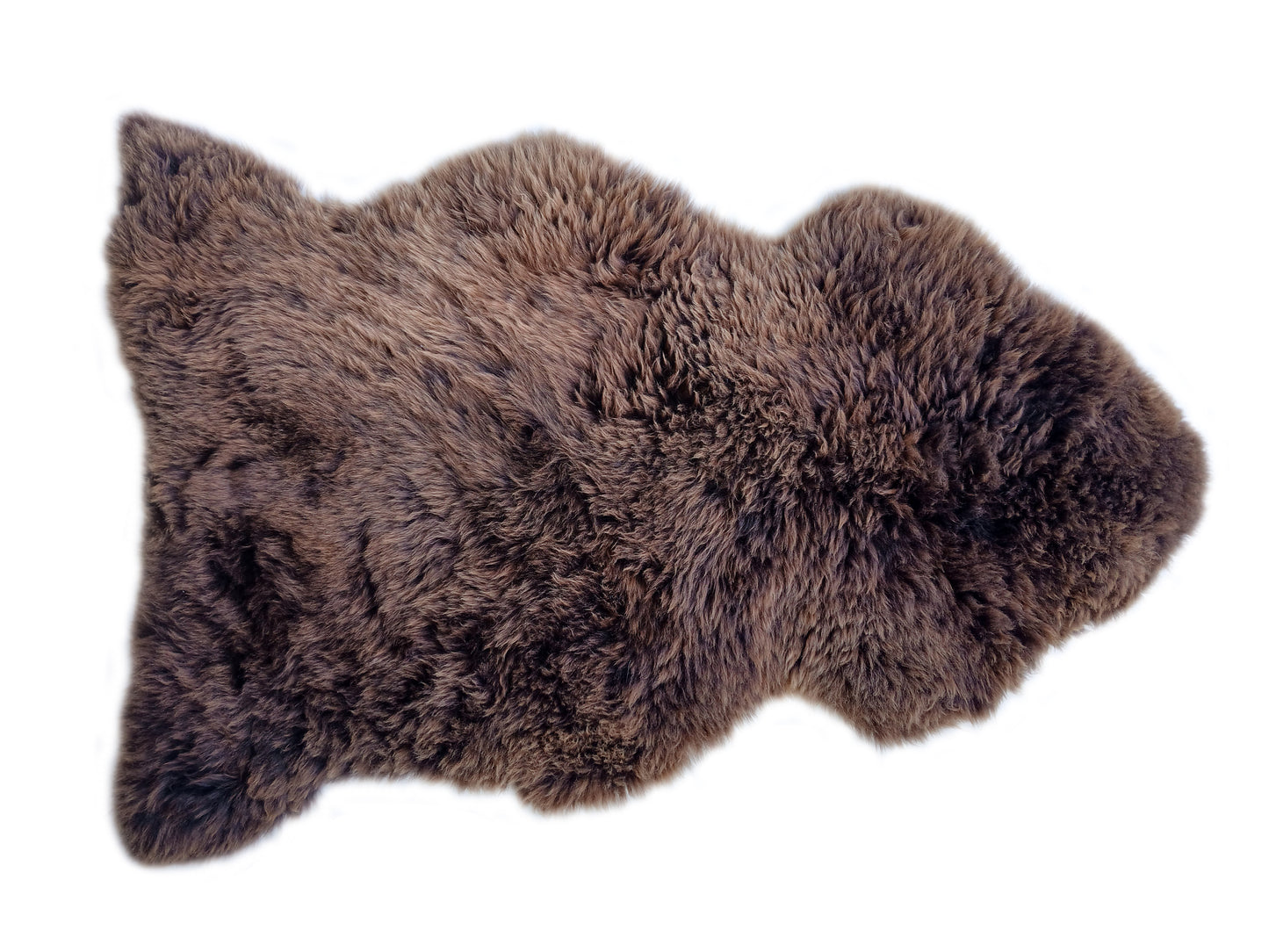 Long Wool New Zealand Natural Brown Rug
