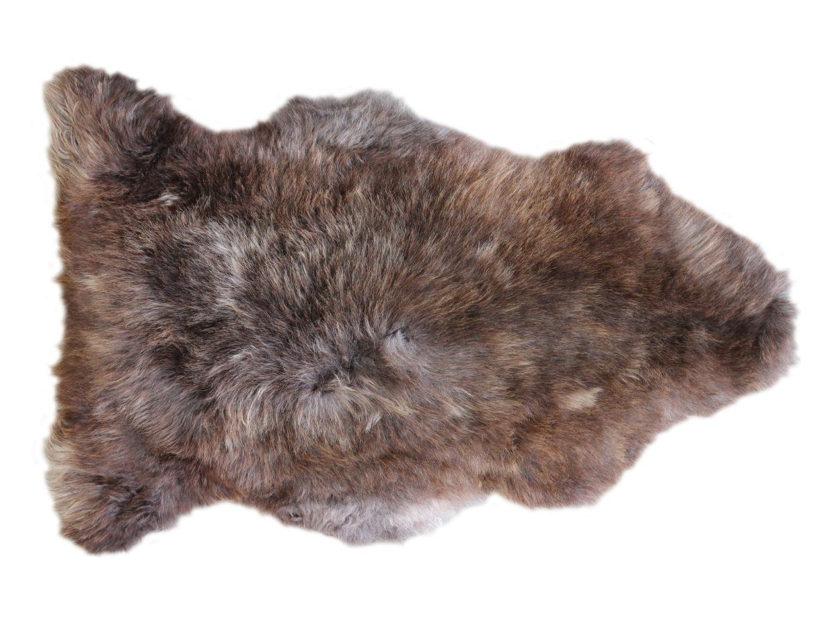 Long Wool New Zealand Natural Brown Rug